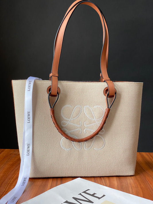 羅L威-Anagram Tote 刺繡印花 小號