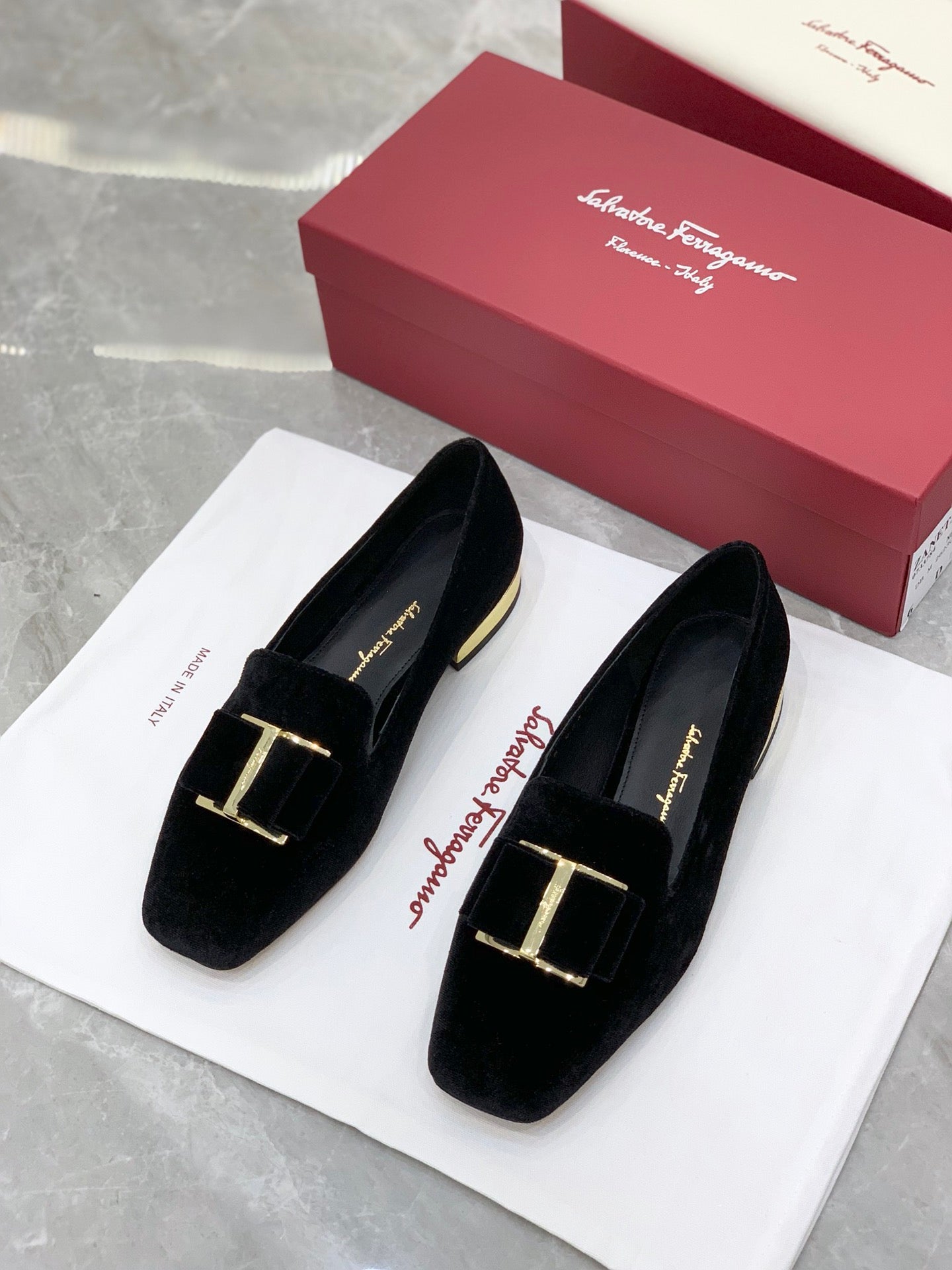 Salvatore Ferragamo鞋-菲拉格慕 方頭樂福鞋