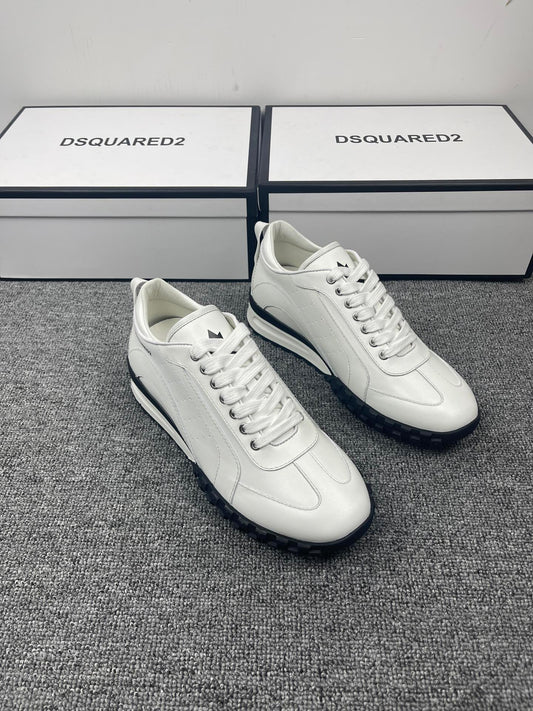 Dsq-2022新款 平底休閒鞋 白色