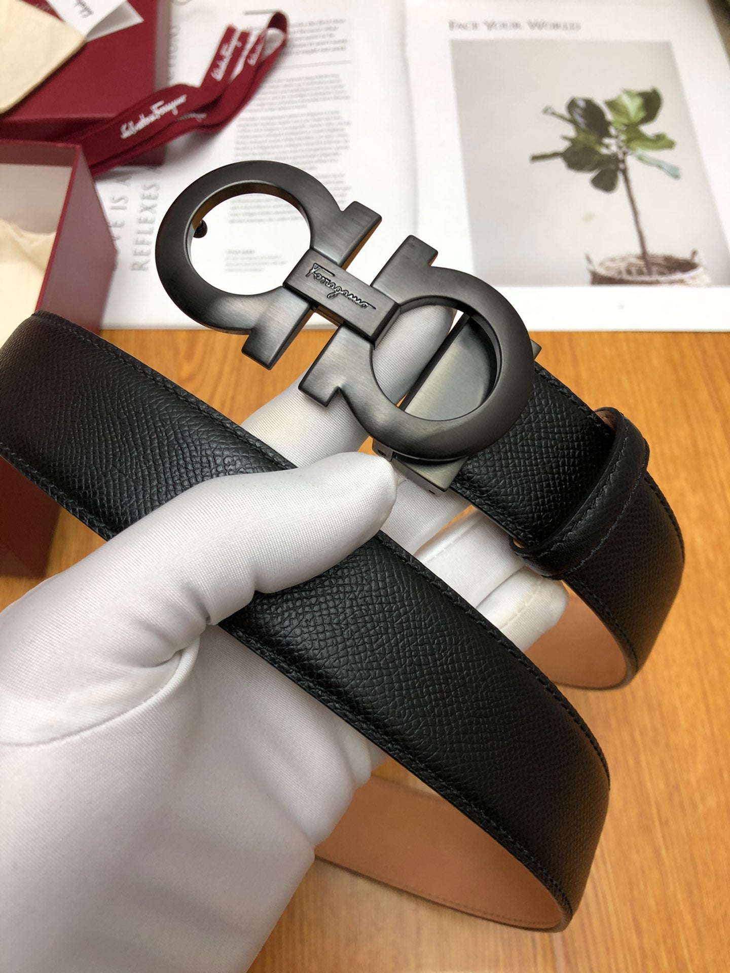 SF菲拉格-皮帶-3.5cm-男款