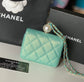 CHANEL 珍珠鏈條零錢包！