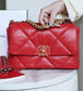 Chanel 19Bag-小號紅色
