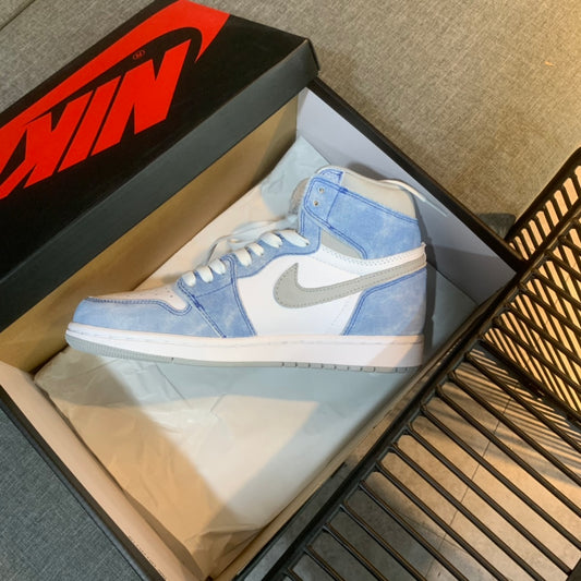 N1K- Air Jordan 1高筒板鞋 休閒鞋 水洗藍霧色