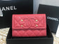 Chanel 復古CC荔枝牛皮-翻蓋中夾-復古五金