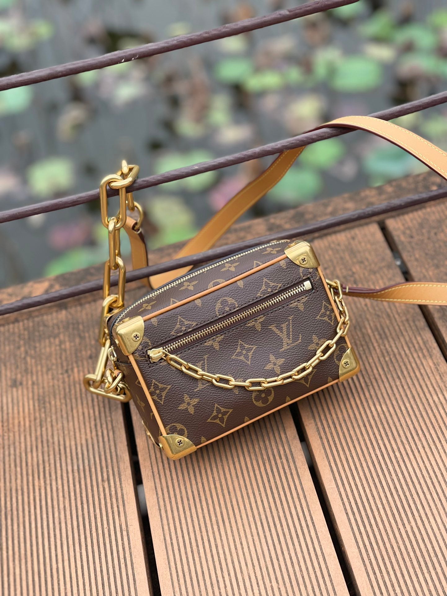 M68906 路L家-Mini Soft Trunck老花盒子包