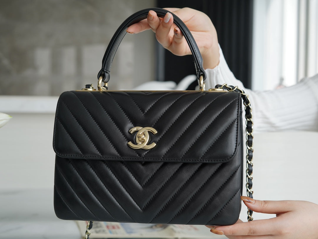 小香家-Trendy CC-V紋經典黑-25cm