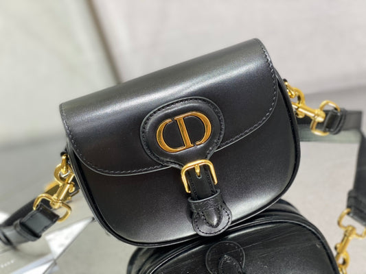 Dior Bobby-小號18cm-黑色牛皮