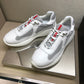 Pra-小牛皮 休閒運動鞋 白灰色