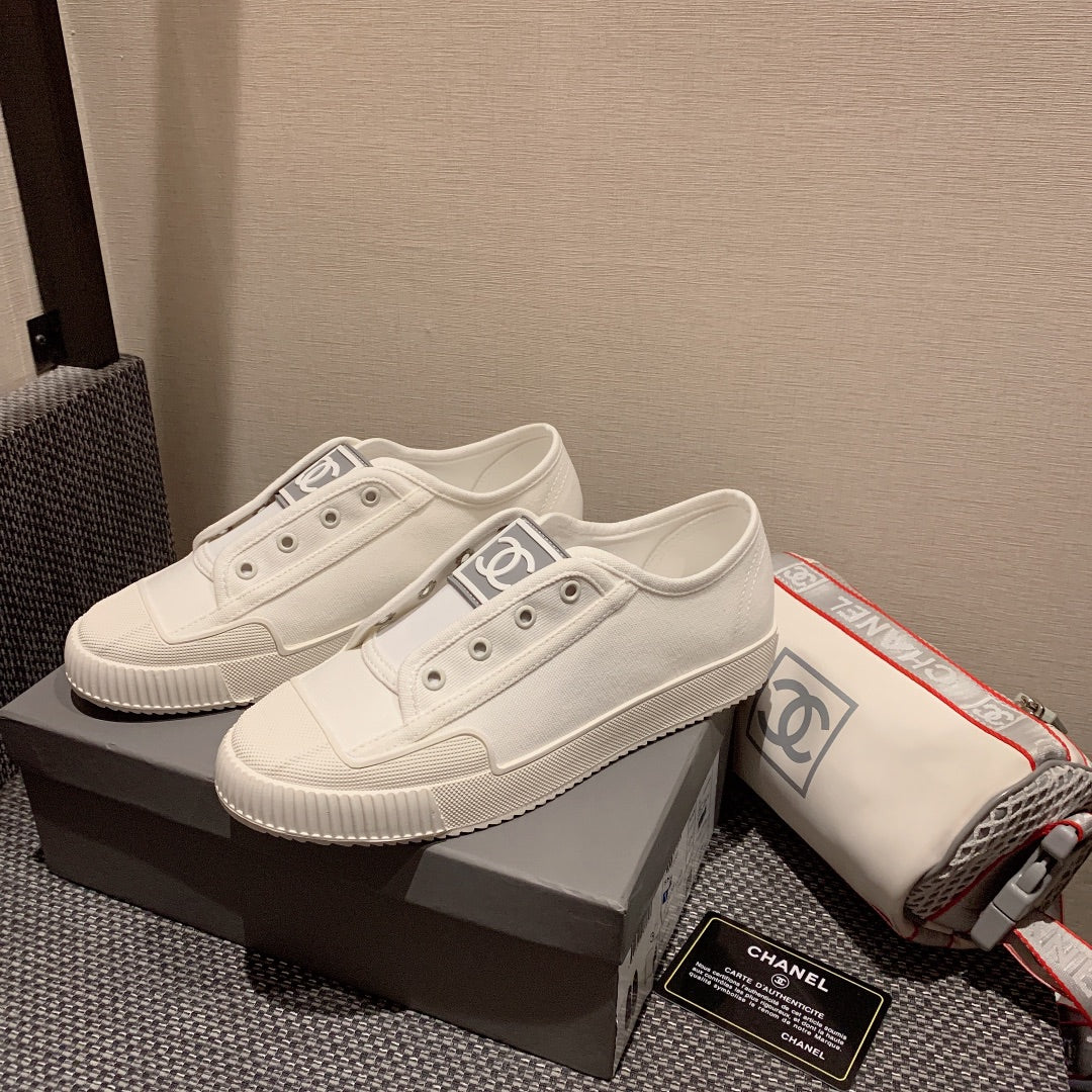小香家-vintage 中古帆布鞋 白色