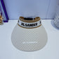 JIL SANDER 織帶拼接防曬帽