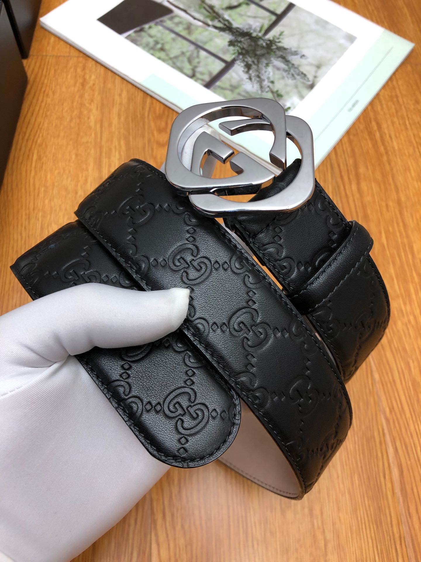 古G家-皮帶-3.8cm-男款