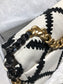 Chanel 19Bag 牛皮款-黑白格紋