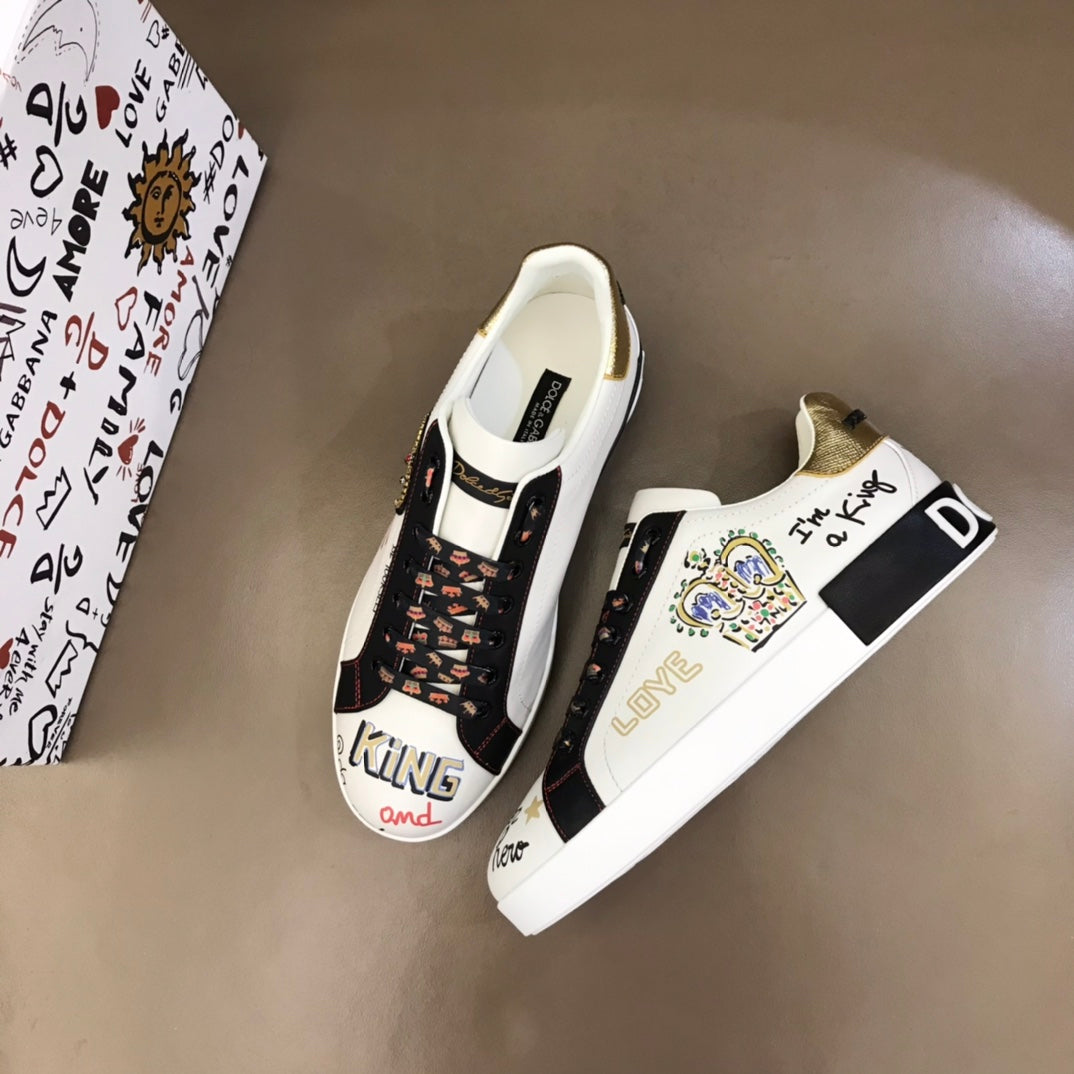 Dol-塗鴉 板鞋 休閒鞋 金尾