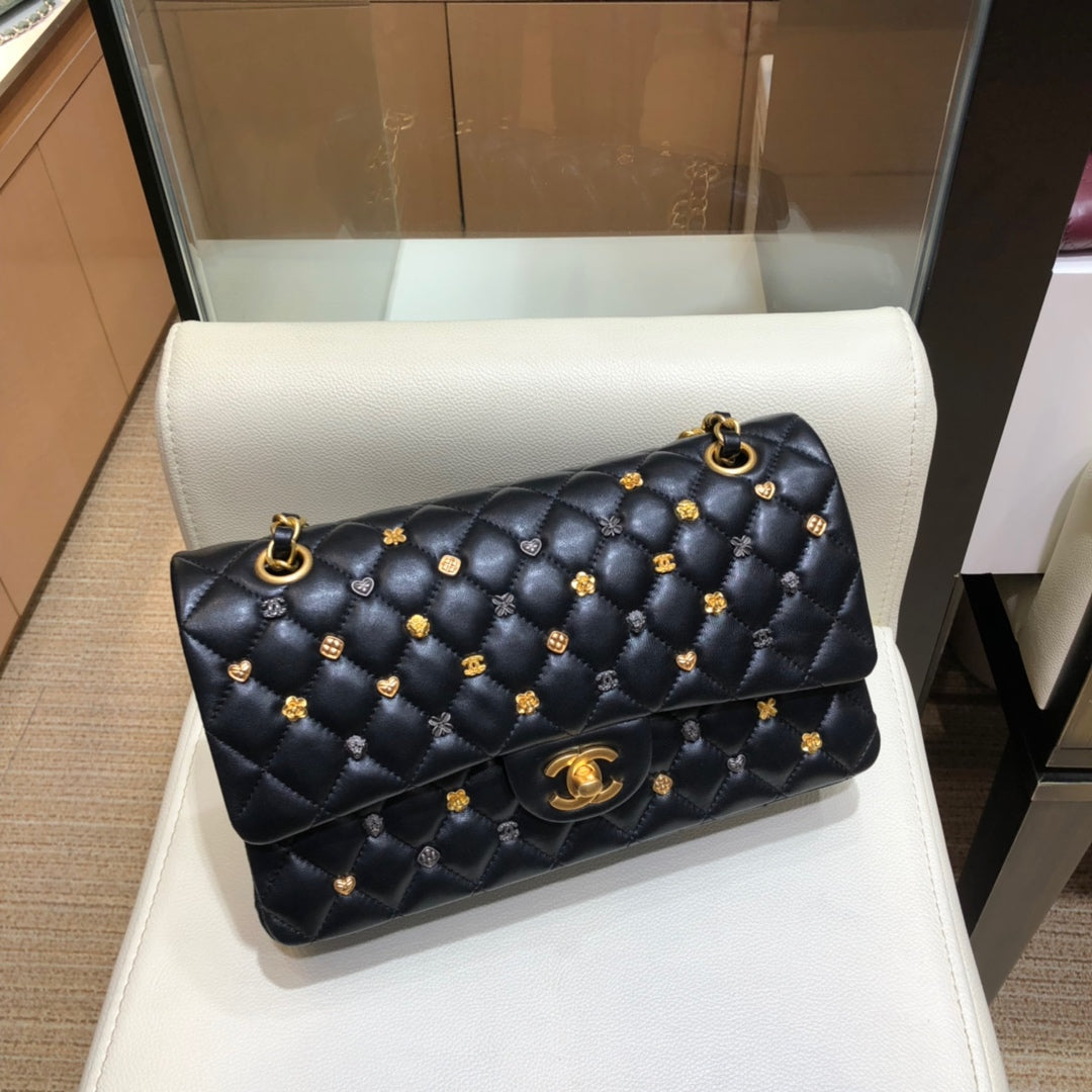 小香家-經典菱格18新系列 CF包 金鍊 25cm