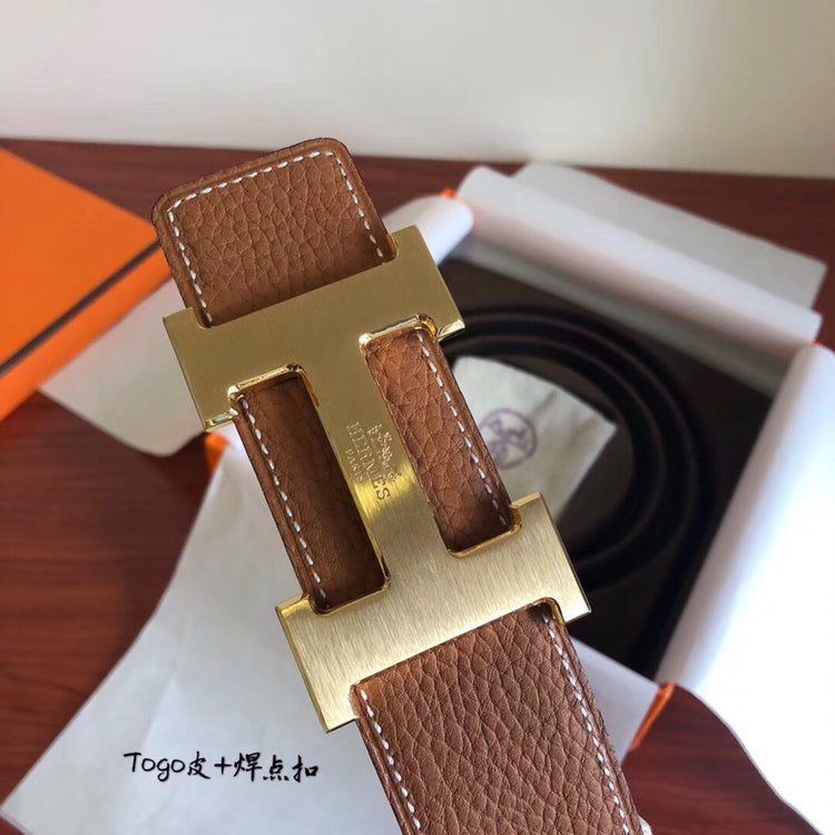 小愛款-咖色皮帶-4.0cm-男款