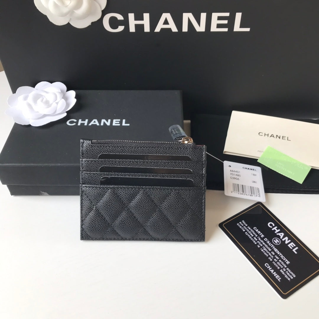 Chanel 拉鍊卡包-扁卡包