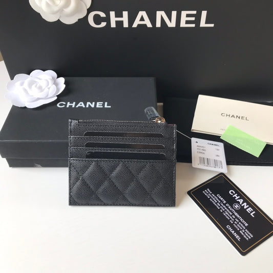 Chanel 拉鍊卡包-扁卡包