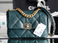 Chanel 19Bag-小號墨綠色