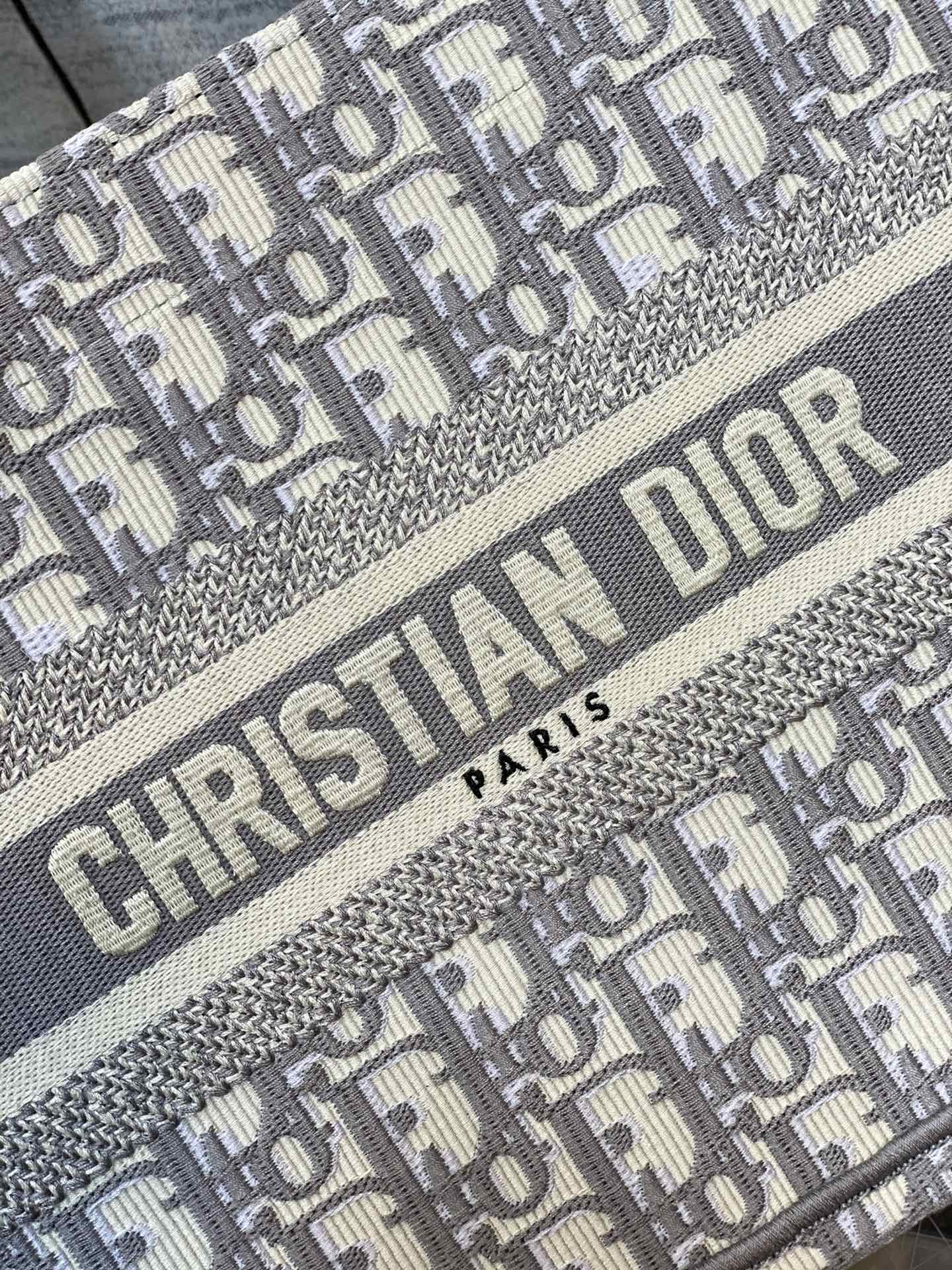 Dior Book Tote-小號36.5cm-灰色老花