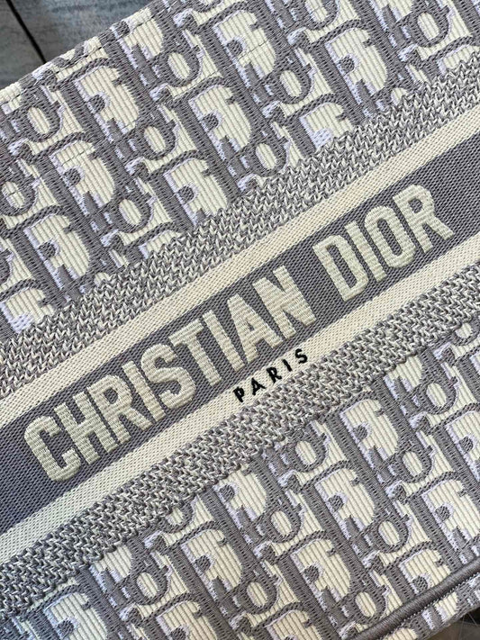 Dior Book Tote-小號36.5cm-灰色老花