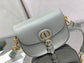 Dior Bobby-中號22cm-岩石灰牛皮