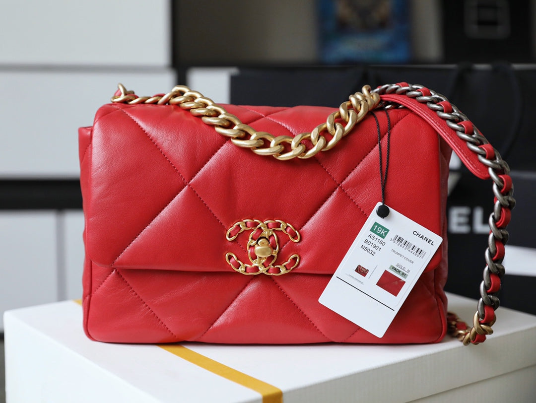 Chanel 19Bag-小號紅色