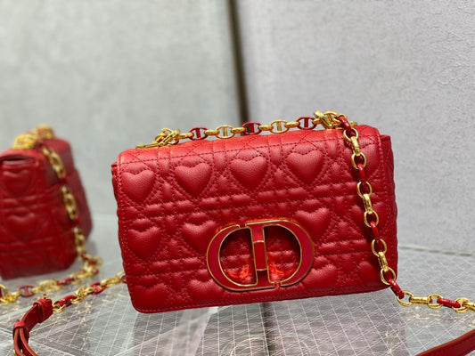 Dior-Caro 愛心七夕系列 小號 紅色