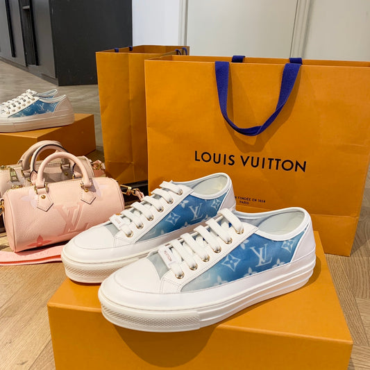 LV鞋-LV Charlie 2022春 低筒 藍色