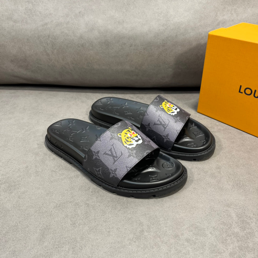 Lou-2022春夏新款 虎圖拖鞋