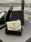 YSL 新品短夾_ 白色金扣
