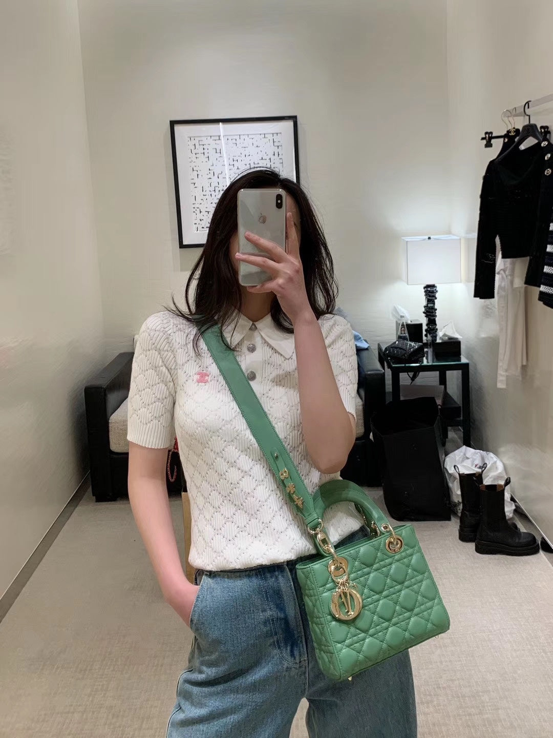 Dior-Mini Lady Dior手袋-四格黛妃-24cm