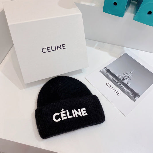 Celine-毛帽-黑色