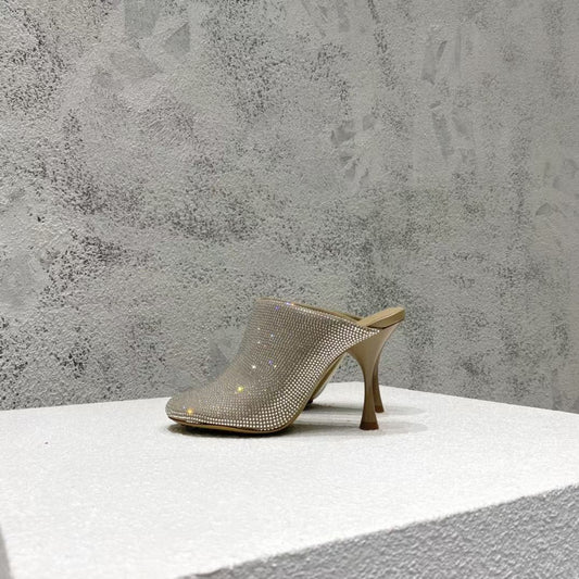 B編織-22S官網秋冬新品 高跟鑽拖 4色集合