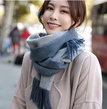 小愛款-雙面羊絨圍巾 180*35cm