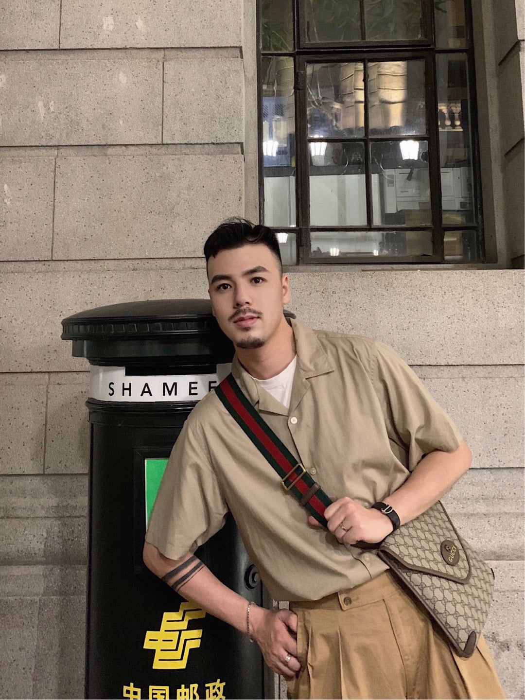 古G家-老花斜背包