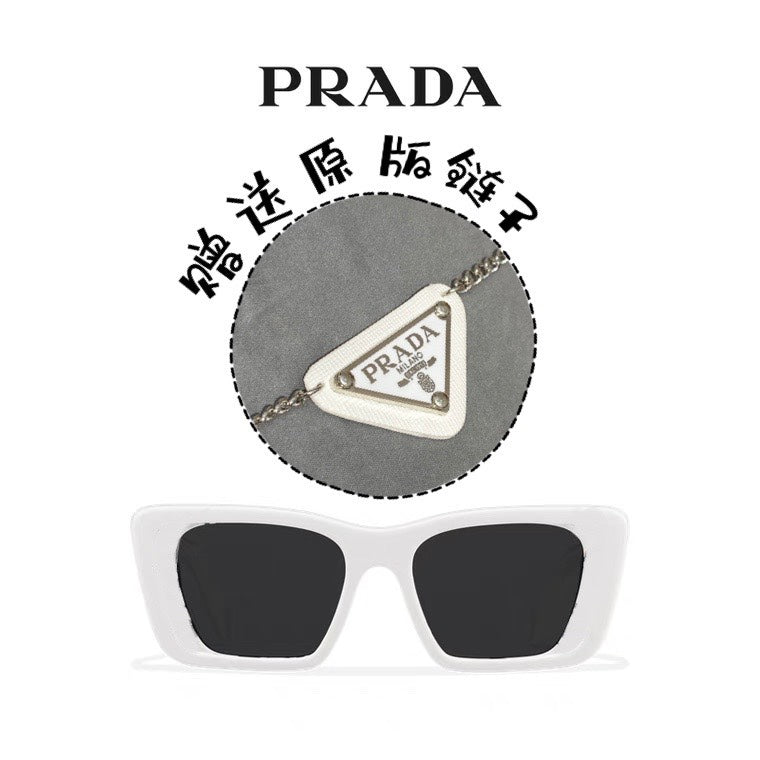 普P家-墨鏡 SPR08WF  55-19 145 白色