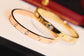 Cartier Love寬版手鐲-玫瑰金/黃金-4鑽