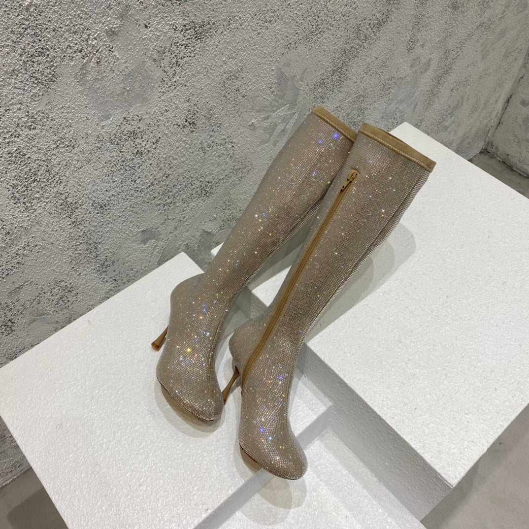 B編織-22S官網秋冬新品 高跟鑽靴（35-39，40-42可訂製）