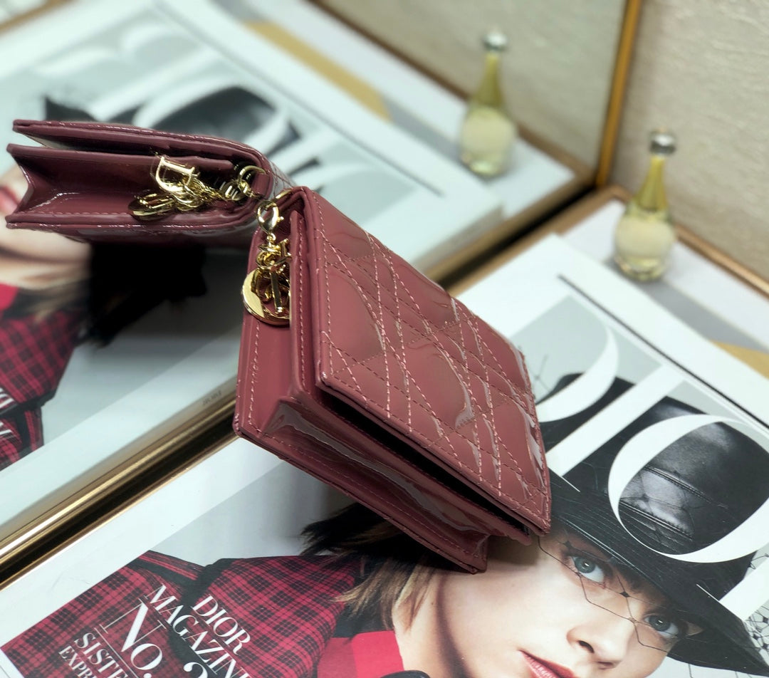 Dior 藤格紋卡包-11*9cm