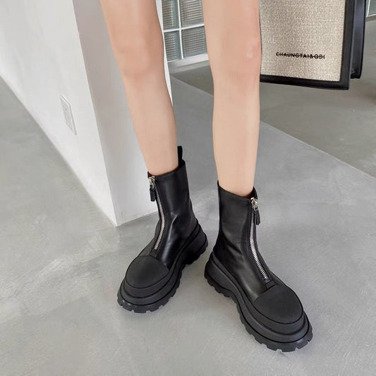 Jil sander-厚底短鞋 上身圖