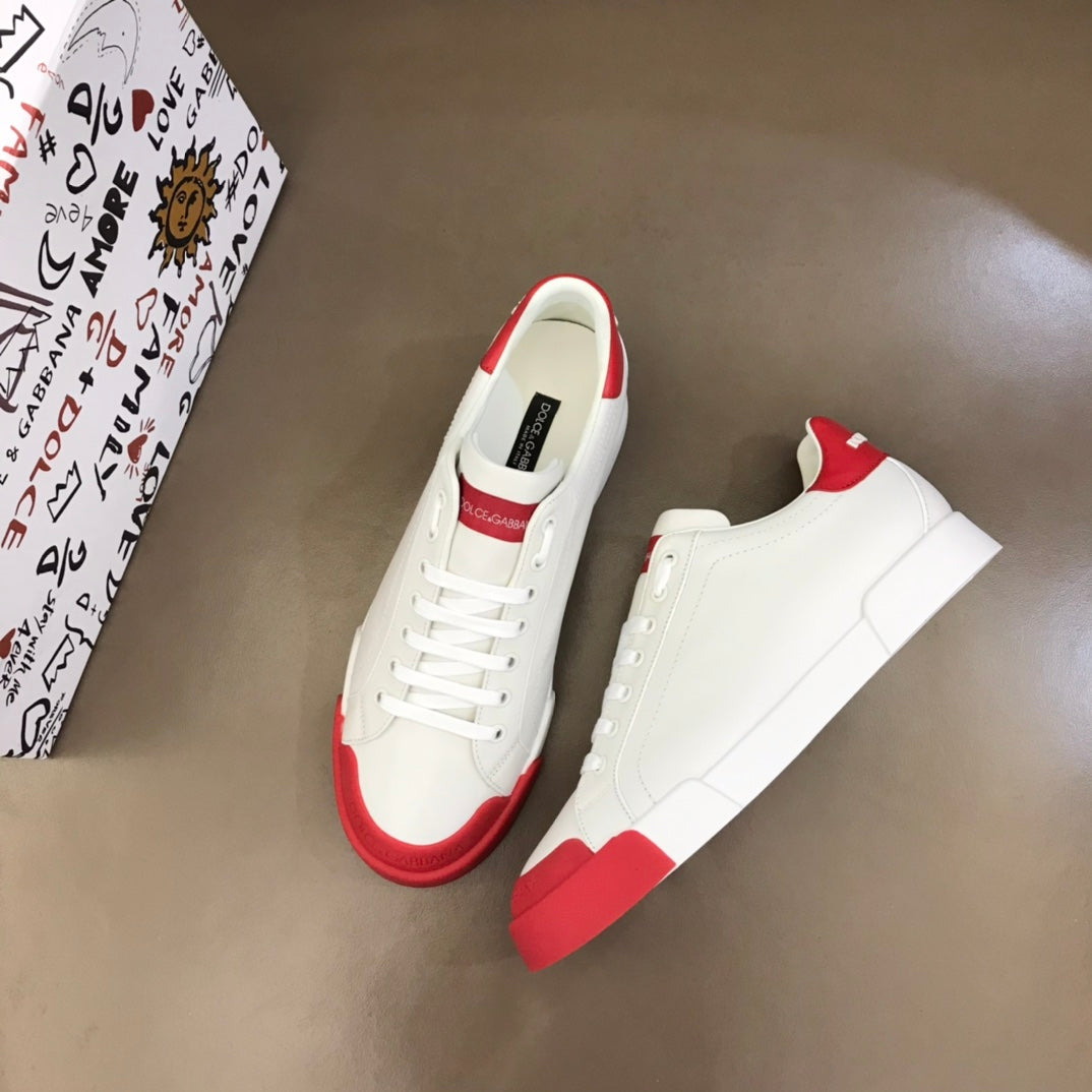 Dol-重工系列 板鞋 休閒鞋 白紅色
