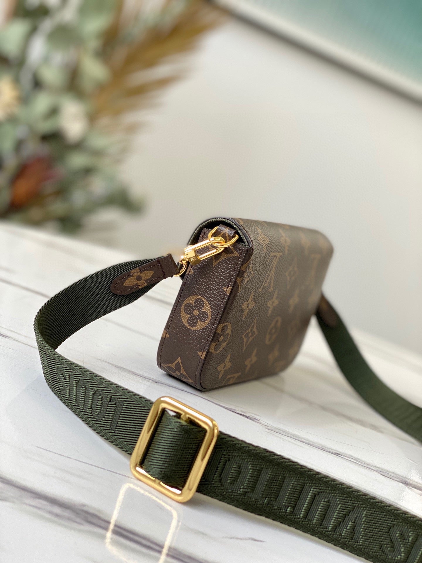 LV M80091 綠色三件套 MULTI POCHETTE FéLICIE 三合一