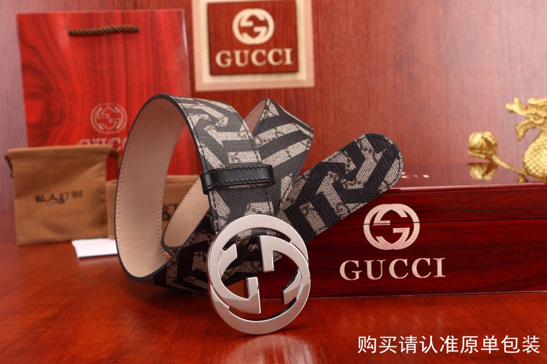 古G家-皮帶-3.8cm-男款