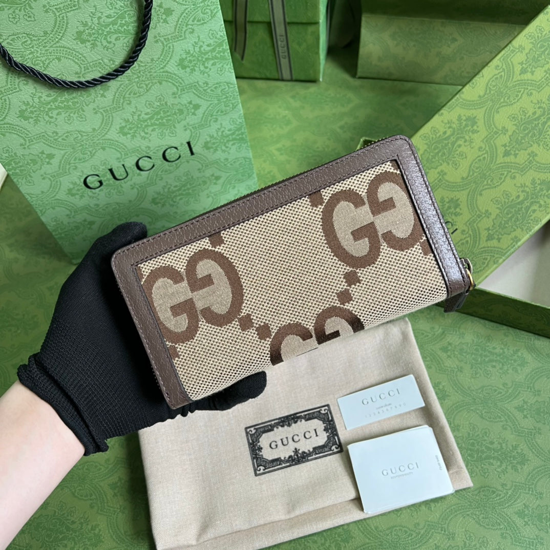 Gucci 竹節拉鍊長夾