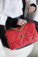 Chanel 19Bag-中號珊瑚紅