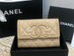 Chanel 復古CC荔枝牛皮-翻蓋中夾-復古五金