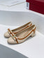 Salvatore Ferragamo鞋-菲拉格慕 VARA蝴蝶結 拼接低粗跟鞋