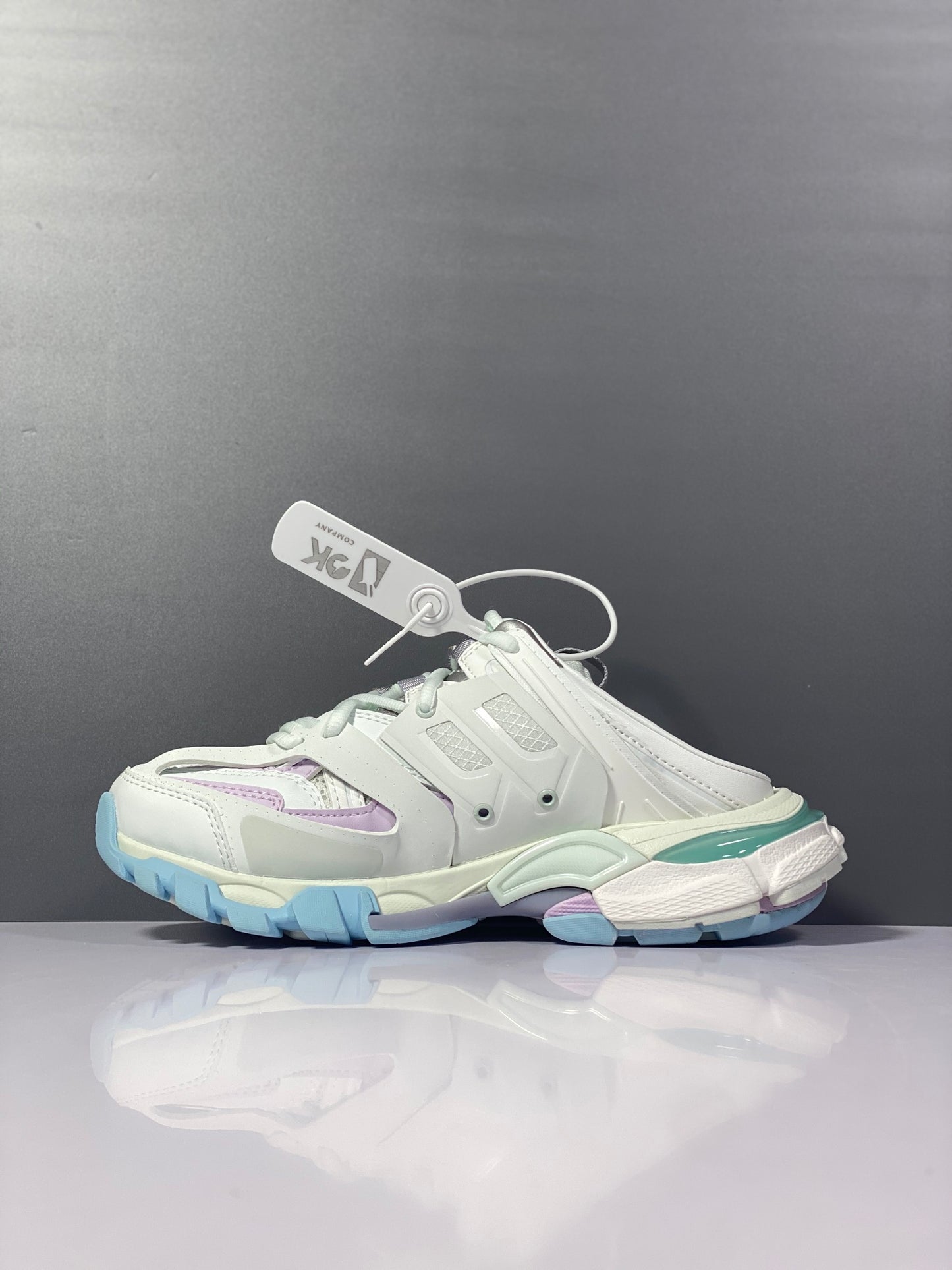 巴黎世-情侶款-3.0 半拖 Sneaker Tess s.Gomma MAILLE WHITEORANGE