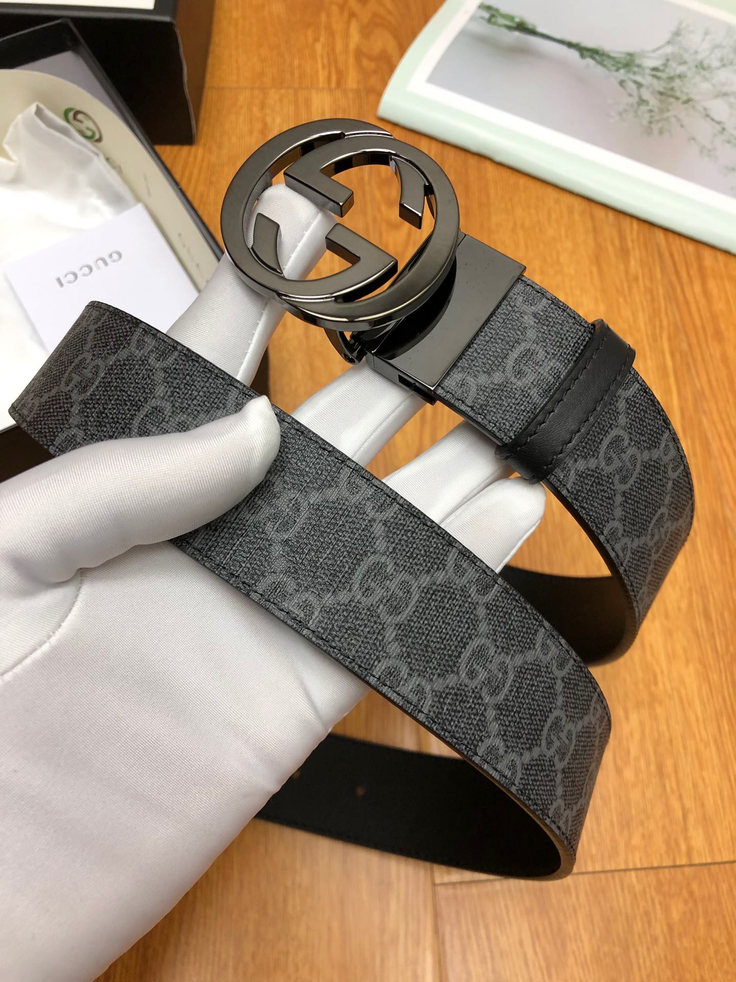 古G家-皮帶-3.7cm-男款