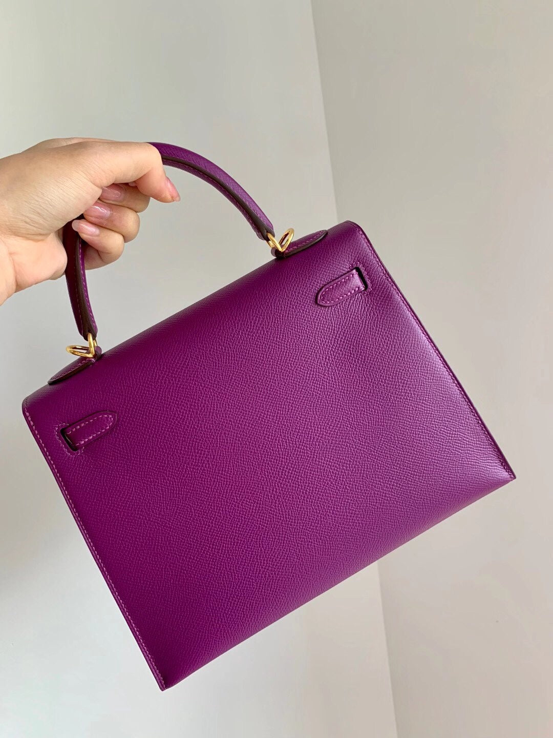 Hermes-Kelly 25-P9海葵紫-Epsom-金扣